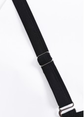 Drawstring Multi Stripe Print Blue One Piece Swimwear | thumb picture 