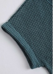 Blue Patchwork Short Sleeve Round Neck T Shirt | thumb picture 