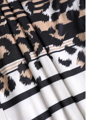 Dark Camel Leopard Long Sleeve Light Cardigan | thumb picture 