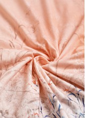 Dusty Pink Button Floral Print Short Sleeve T Shirt | thumb picture 