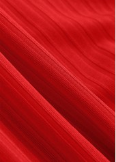 Tie Red Square Neck Bikini Set | thumb picture 