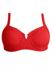 Tie Red Square Neck Bikini Set | thumb picture 