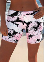 Surplice Feathers Print Light Pink Tankini Set | thumb picture 