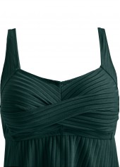 Surplice Feathers Print Turquoise Tankini Set | thumb picture 