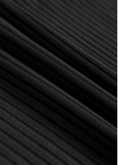 Surplice Feathers Print Black Tankini Set | thumb picture 