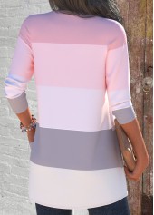 Pink Two Piece Striped Cardigan  and Tank Top | thumb picture 