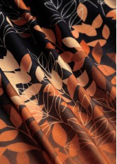 Black Leaf Print Long Sleeve Light Cardigan | thumb picture 