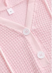 Light Pink Lace Long Sleeve Hoodie | thumb picture 