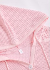 Light Pink Lace Long Sleeve Hoodie | thumb picture 