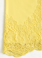Plus Size Light Yellow Embroidery Long Sleeve T Shirt | thumb picture 