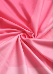 Plus Size Pink Criss Cross Ombre T Shirt | thumb picture 