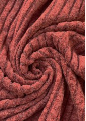 Brick Red Patchwork Long Sleeve T Shirt | thumb picture 