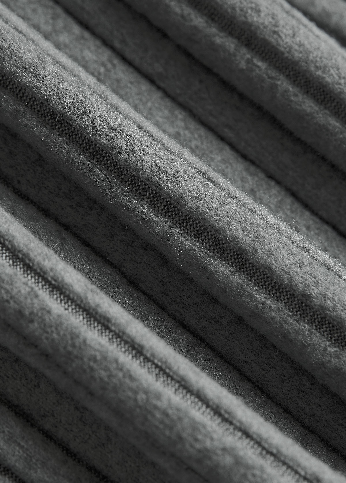 Grey Circular Ring Plus Size Striped Long Sleeve Sweatshirt | picture 