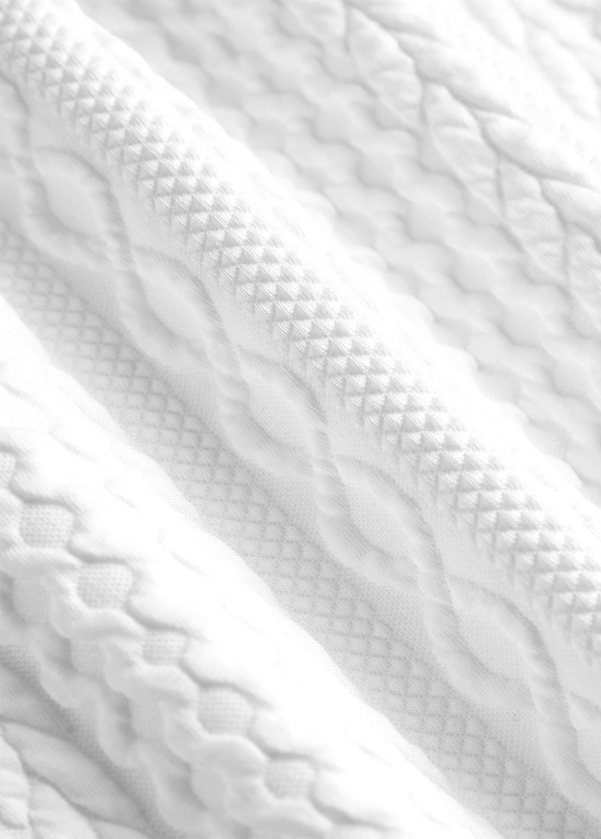 White Split Plus Size Long Sleeve Hoodie | picture 