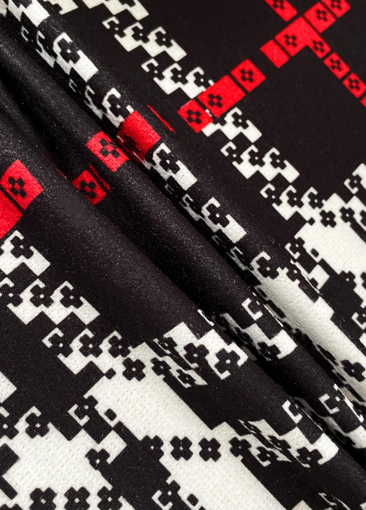 Black Patchwork Plaid Long Sleeve Coat | picture 