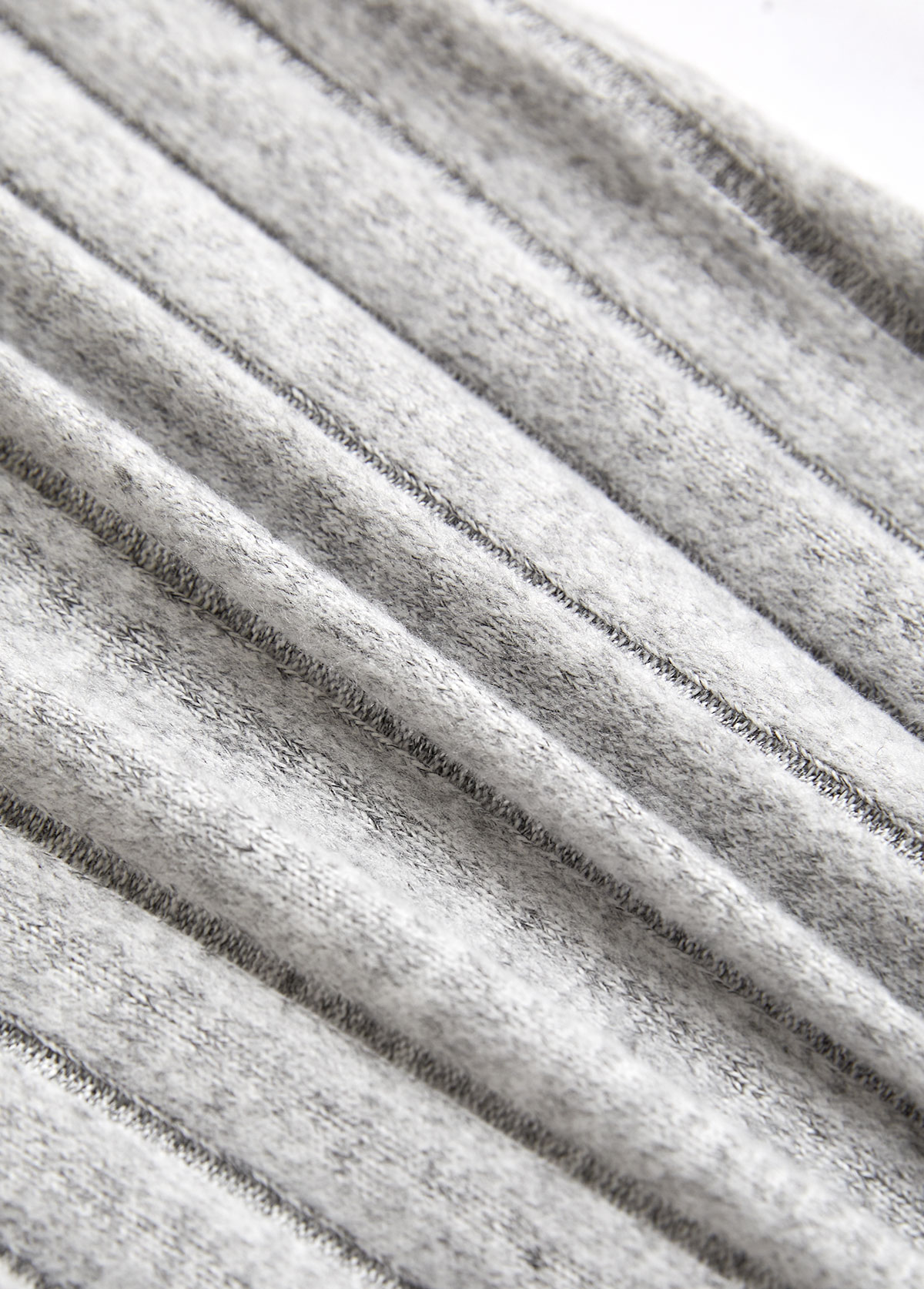 Plus Size Light Grey Patchwork Long Sleeve T Shirt | picture 