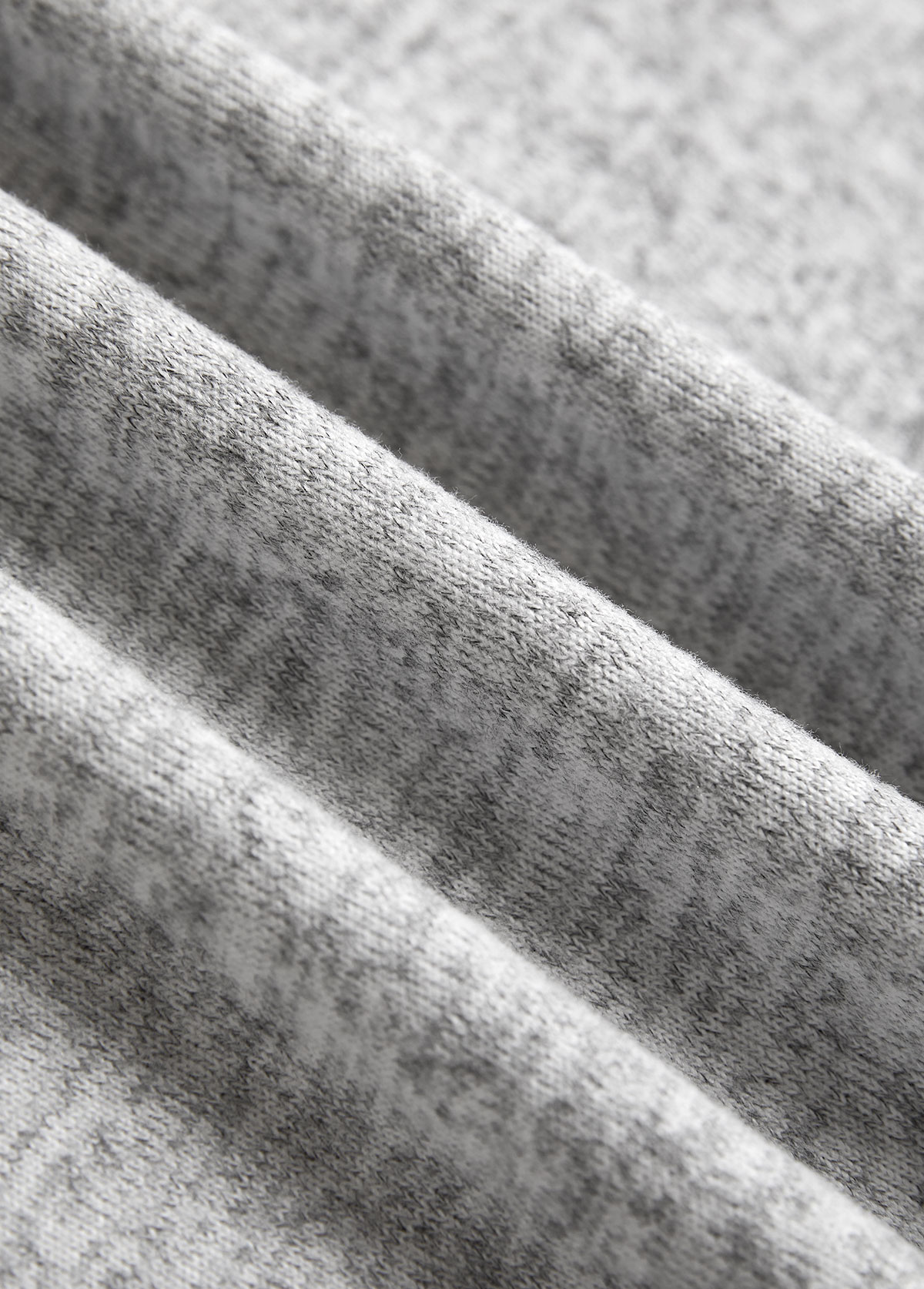 Plus Size Light Grey Patchwork Long Sleeve T Shirt | picture 