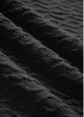 Black Patchwork Long Sleeve Light Cardigan | thumb picture 