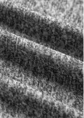 Grey Patchwork Long Sleeve Turn Down Collar Blouse | thumb picture 