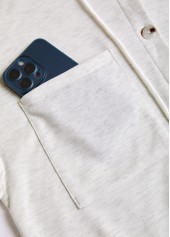 Light Grey Patchwork Long Sleeve Hoodie | thumb picture 