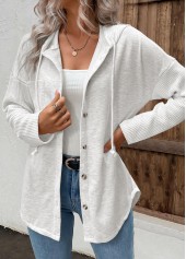 Light Grey Patchwork Long Sleeve Hoodie | thumb picture 