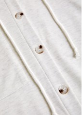 Light Grey Patchwork Long Sleeve Hoodie | thumb picture 