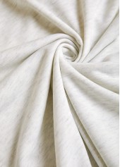 Light Grey Patchwork Long Sleeve Hoodie | thumb picture 