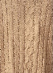 Light Camel Button Long Sleeve Cardigan | thumb picture 