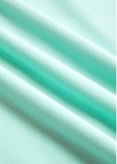 Light Green Patchwork Plaid Long Sleeve Hoodie | thumb picture 