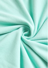 Light Green Patchwork Plaid Long Sleeve Hoodie | thumb picture 