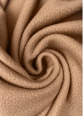 Light Coffee Plush Long Sleeve Hoodie | thumb picture 