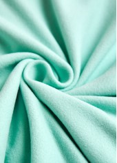 Striped Mint Green Button Pumpkin Print Long Sleeve Sweatshirt | thumb picture 