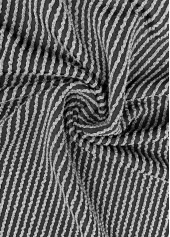 Grey Patchwork Long Sleeve Turn Down Collar Coat