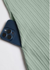 Plus Size Sage Green Tummy Coverage Floral Print Dress | thumb picture 