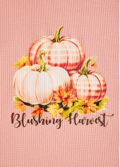 Halloween Dusty Pink Patchwork Plus Size Long Sleeve Sweatshirt | thumb picture 