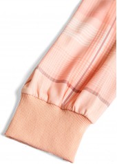 Halloween Dusty Pink Patchwork Plus Size Long Sleeve Sweatshirt | thumb picture 