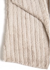 Light Camel Plush Sleeveless Turn Down Collar Waistcoat | thumb picture 