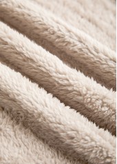 Light Camel Plush Sleeveless Turn Down Collar Waistcoat | thumb picture 