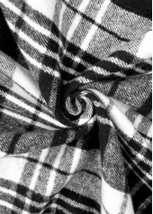 Black Button Plaid Long Sleeve Shirt | thumb picture 