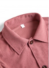 Plus Size Dusty Pink Button Up Corduroy Waistcoat | thumb picture 