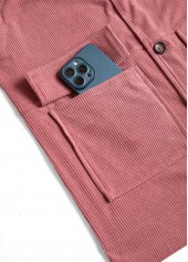 Plus Size Dusty Pink Button Up Corduroy Waistcoat | thumb picture 