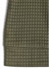 Olive Green Jacquard Long Sleeve Stand Collar Jacket | thumb picture 