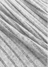 Grey Drawstring Long Sleeve Light Cardigan