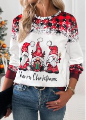 Christmas Red Tummy Coverage Santa Claus Print T Shirt | thumb picture 
