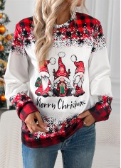 Christmas Red Tummy Coverage Santa Claus Print T Shirt | thumb picture 