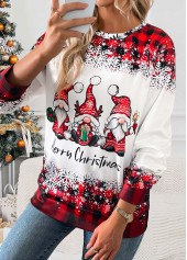Christmas Red Tummy Coverage Santa Claus Print T Shirt | thumb picture 