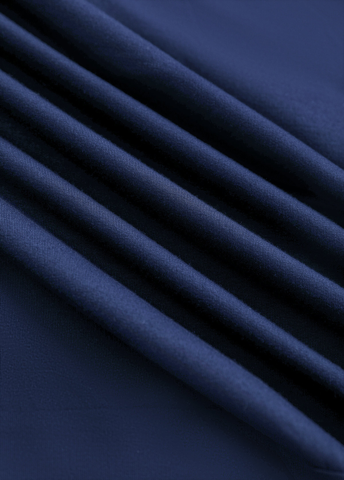 Plus Size Navy Patchwork Plaid Long Sleeve Sweatshirt | picture 