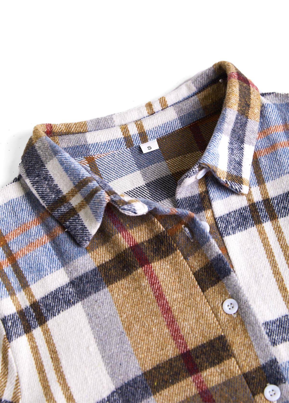 Multi Color Tummy Coverage Plaid Long Sleeve Dress | picture 