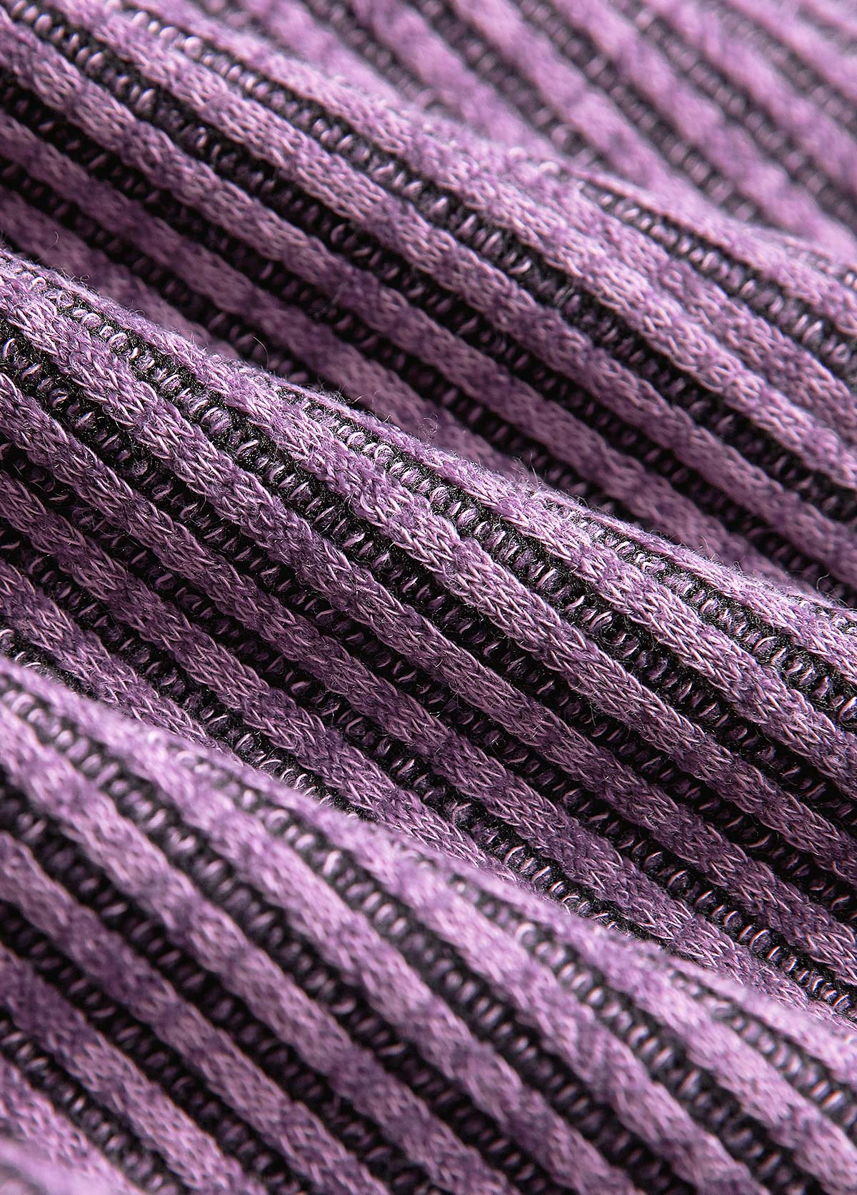 Dusty Purple Tummy Coverage Long Sleeve Round Neck Dress | picture 