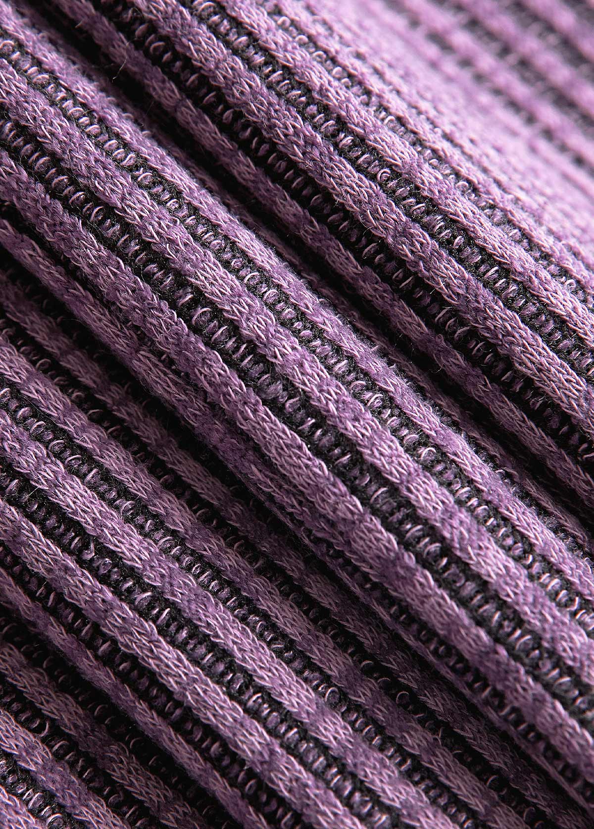 Dusty Purple Tummy Coverage Long Sleeve Round Neck Dress | picture 